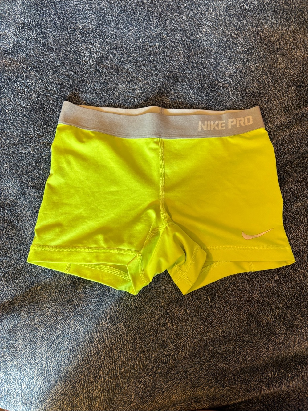 Nike Pro Neon Lime Women's Athletic Shorts